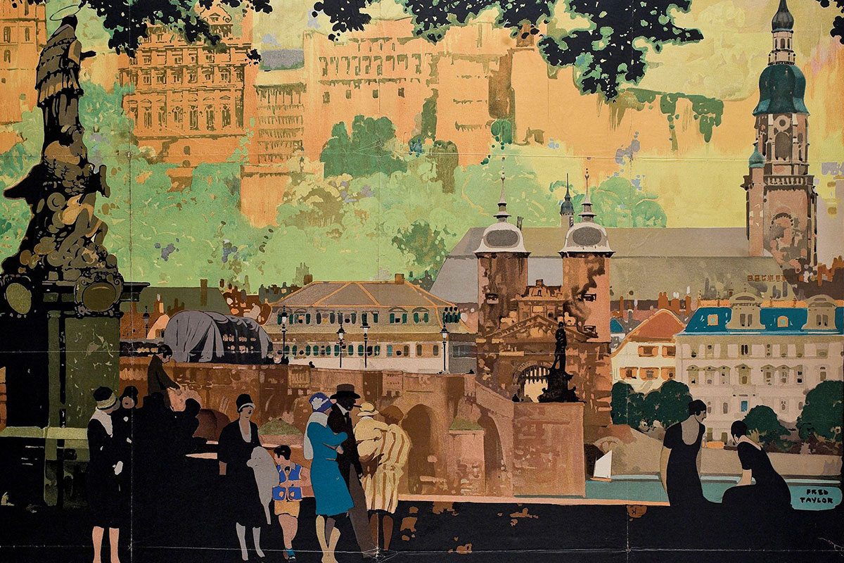 schloss heidelberg ansicht 1920 reiselust kurpfälzisches museum