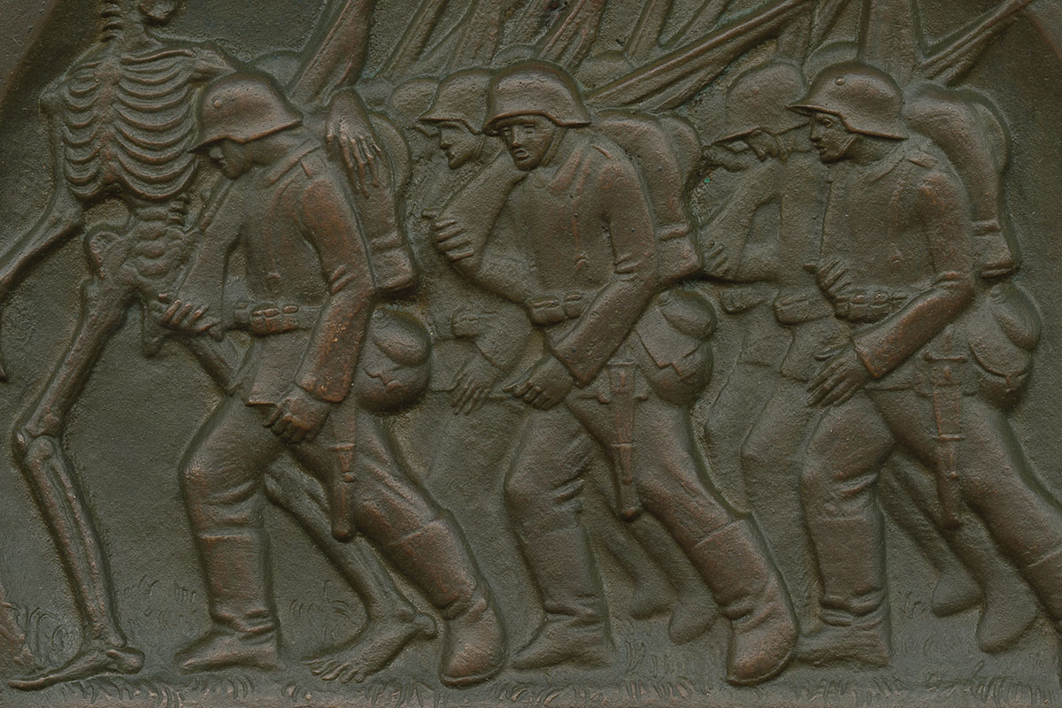 ludwig gies totentanz andreasstift worms erster weltkrieg bronze relief