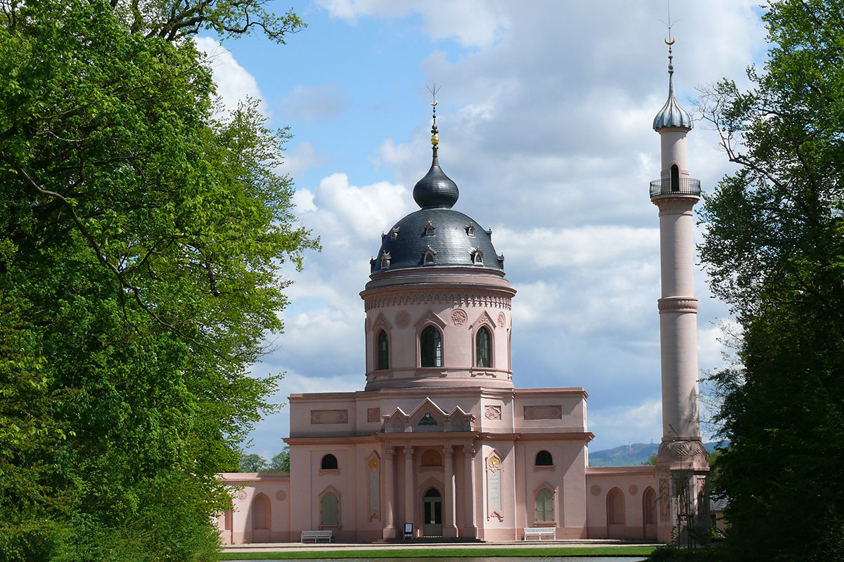 schloss schlossgarten schwetzingen moschee baden-württemberg kurfürst karl friedrich sommer residenz
