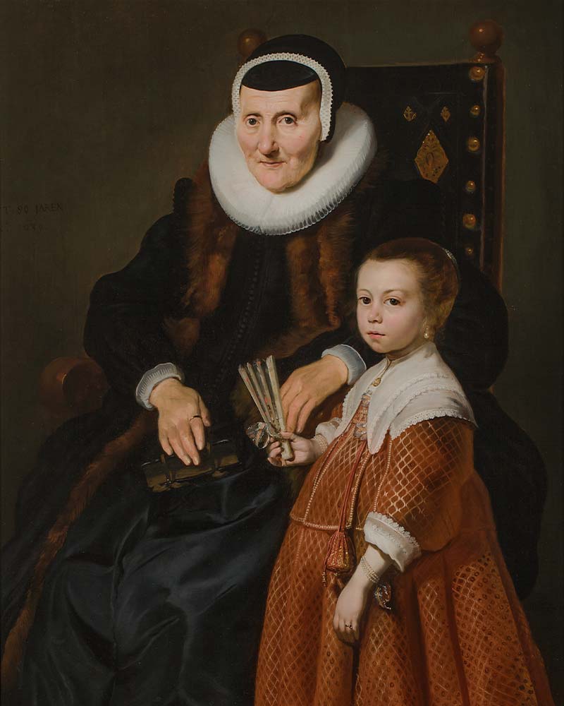 kurpälzisches museum heidelberg rembrandt Jacob Adriaensz Backer „Frau mit Enkelin“